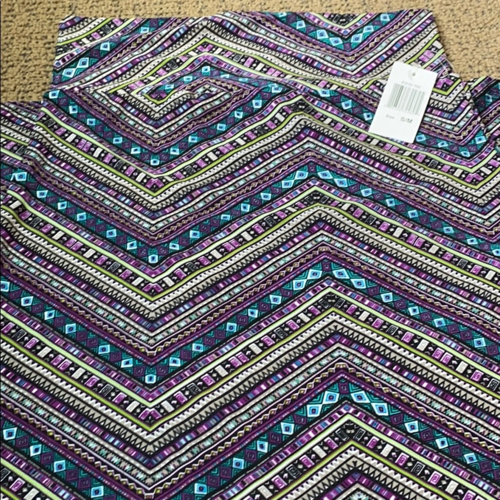 Maxi length, patterned skirt